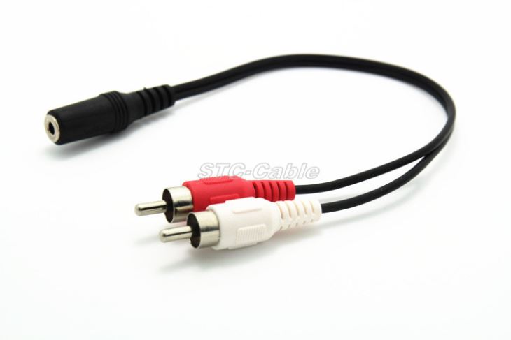 3.5 mm Stereo be' cha' rca Stereo loD y cable