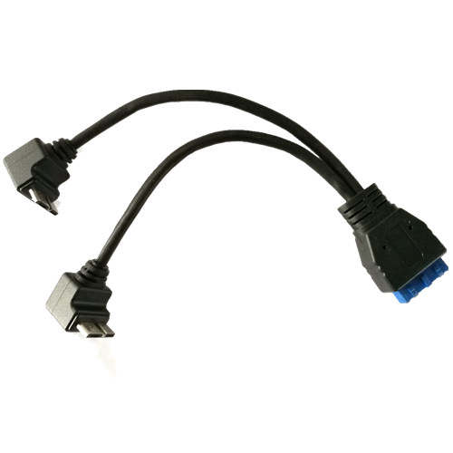 20pin USB 3.0 A Male to 2 Port Up Angle Micro B Male Cable .jpg
